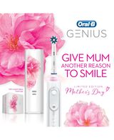Genius 9000 White Electric Toothbrush w/ White Sakura Limited Edition Box & Case